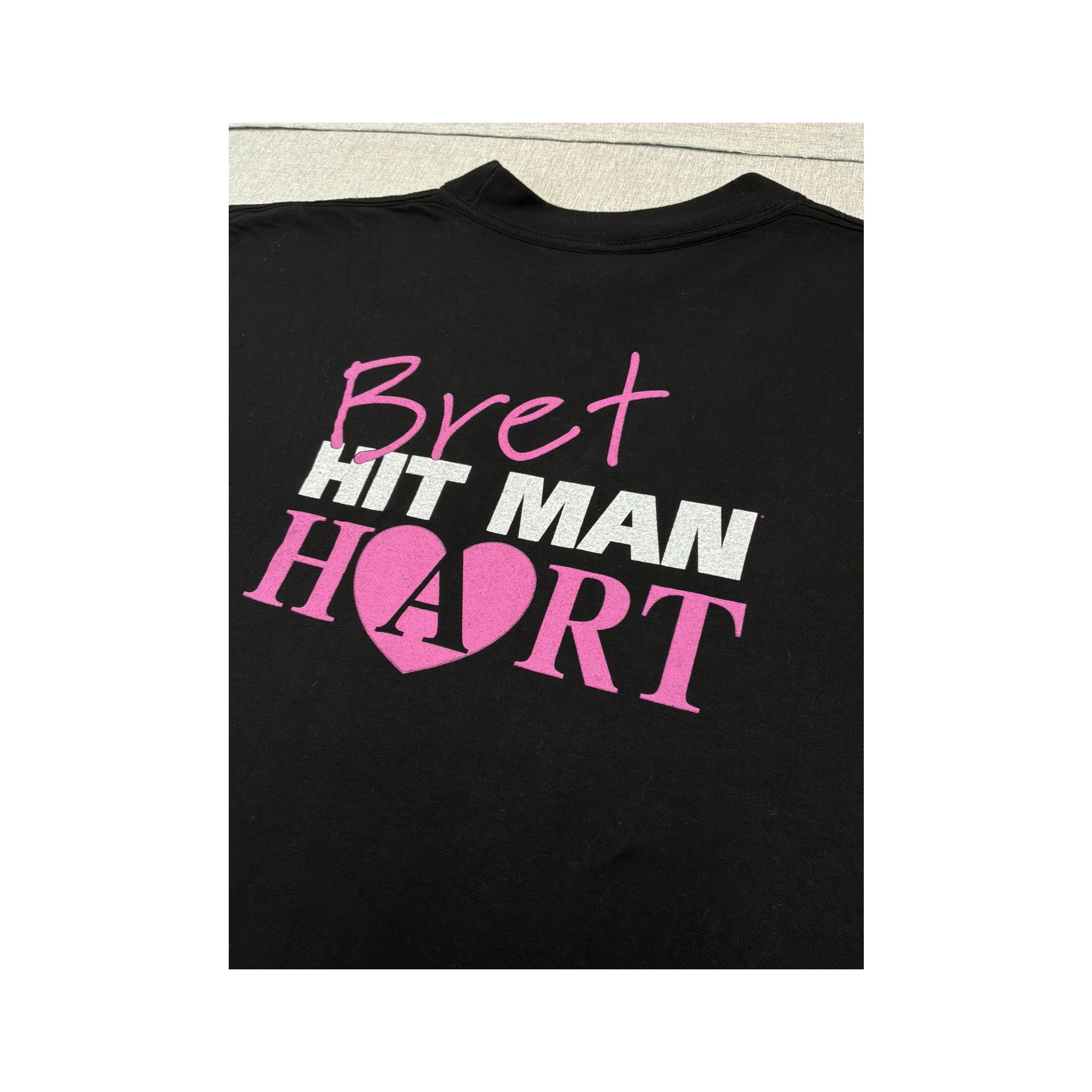 T-shirt vintage com estampado de Bret Hit Man Hart