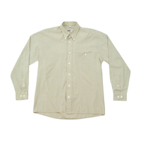 Youkon Beige Micro Stripe Button Down Shirt