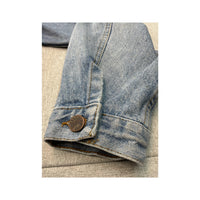 Outsider Italia Vintage Light Wash Cotton Denim Trucker Jacket