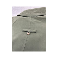 Vintage Olive Green Longline Raglan Utility Jacket