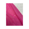 Babe Sheer Pink Mesh Button Up Shirt with Denim Trim