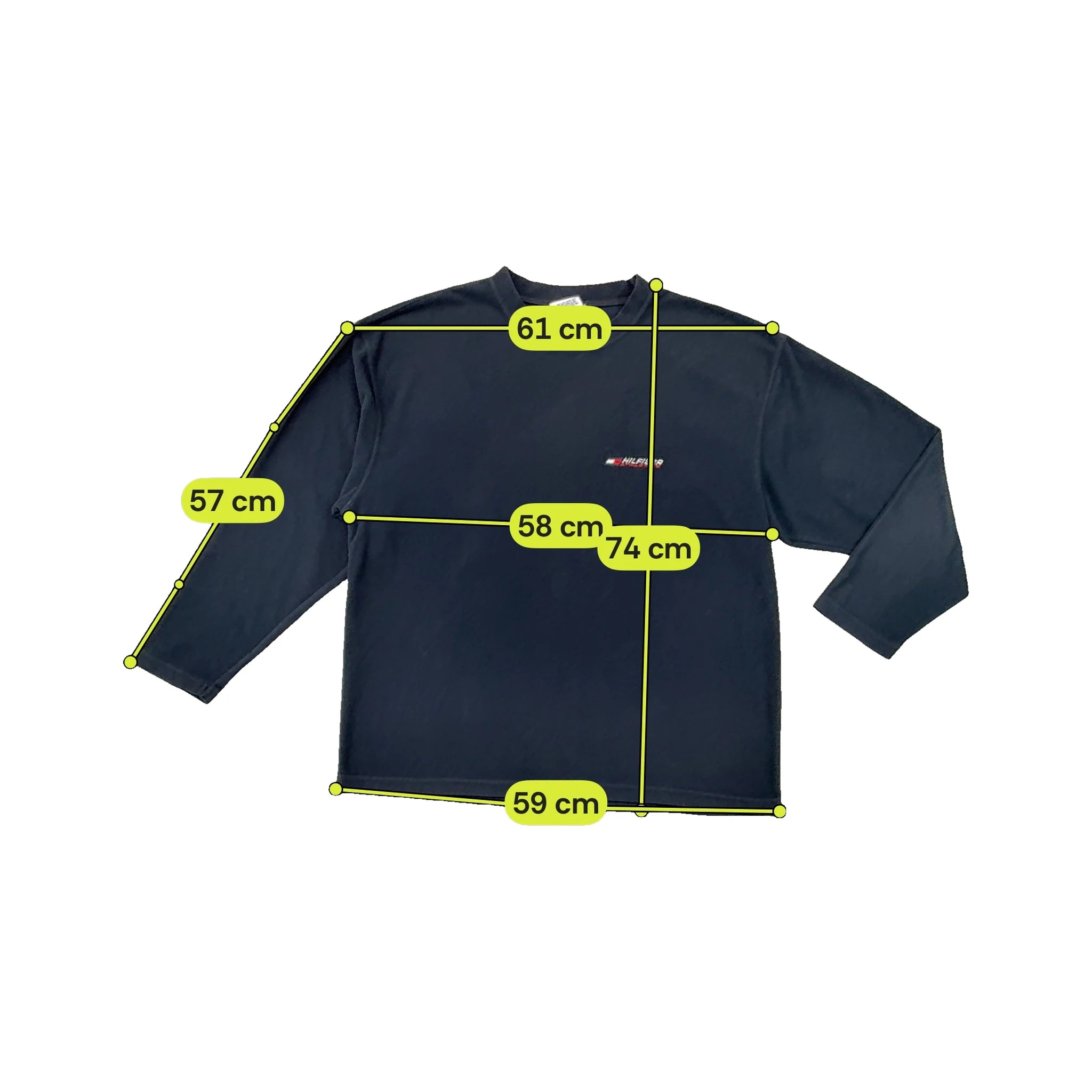 Tommy Hilfiger Athletics Embroidered Logo Long Sleeve Fleece T-shirt