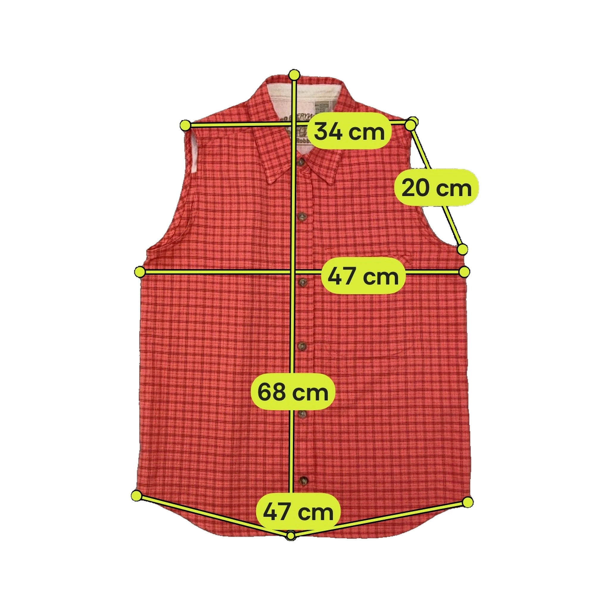 Royal Robbins Red Plaid Sleeveless Button-Up Shirt