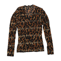 Brown Leopard Print Shirt