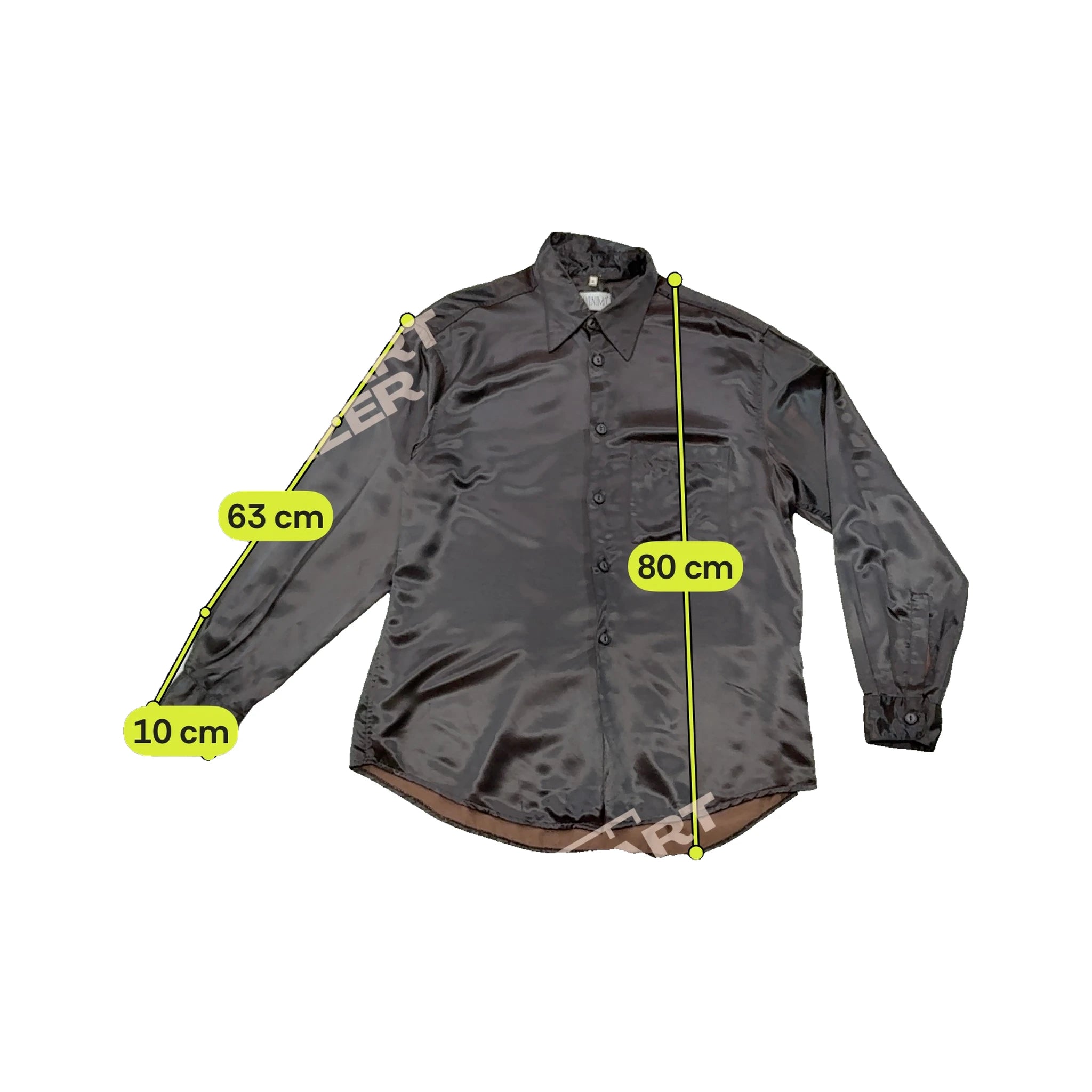 Anonimo Shiny Viscose Button-Up Shirt