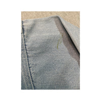 WORK OUT Vintage Light Wash Cotton Denim Trucker Jacket