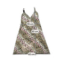 Y2K Leopard Print Lace Hem Slip Dress