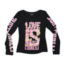 Just Cavalli Floral Graphic Long Sleeve T-shirt