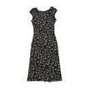 Penny Pull Sheer Mesh Floral Midi Dress