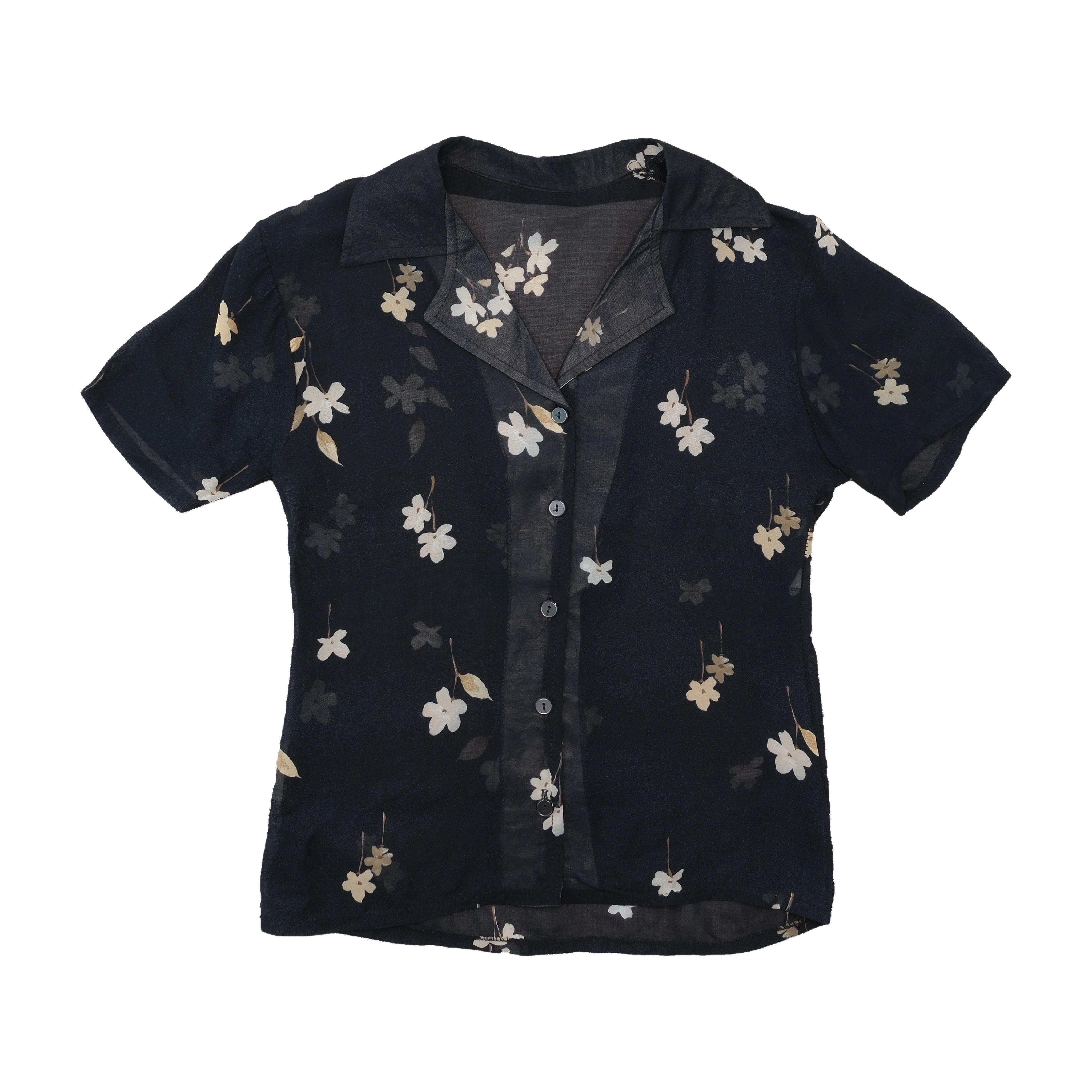 Floral Print Button Up Shirt