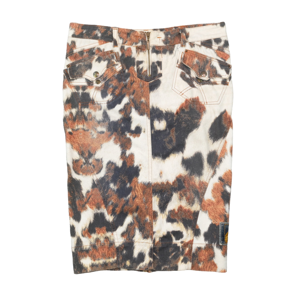 Saia Lápis Just Cavalli com estampado de Vaca