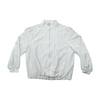 Yesica Vintage Metallic Silver Textured Zip-Front Jacket