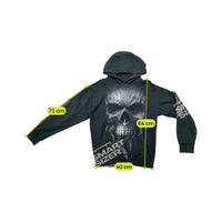 Sweatshirt com capuz Polar Spiral Direct em algodão com estampado de Caveira
