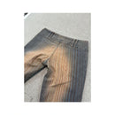 Americo Tavar Striped Flared Jeans