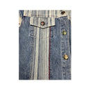 Maui and Wowie Striped Denim Cotton Mini Dress