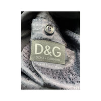 Dolce & Gabbana Navy Three-Button Tailored Blazer Jacket