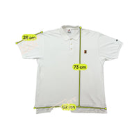 Nike White Embroidered Logo Polo Shirt