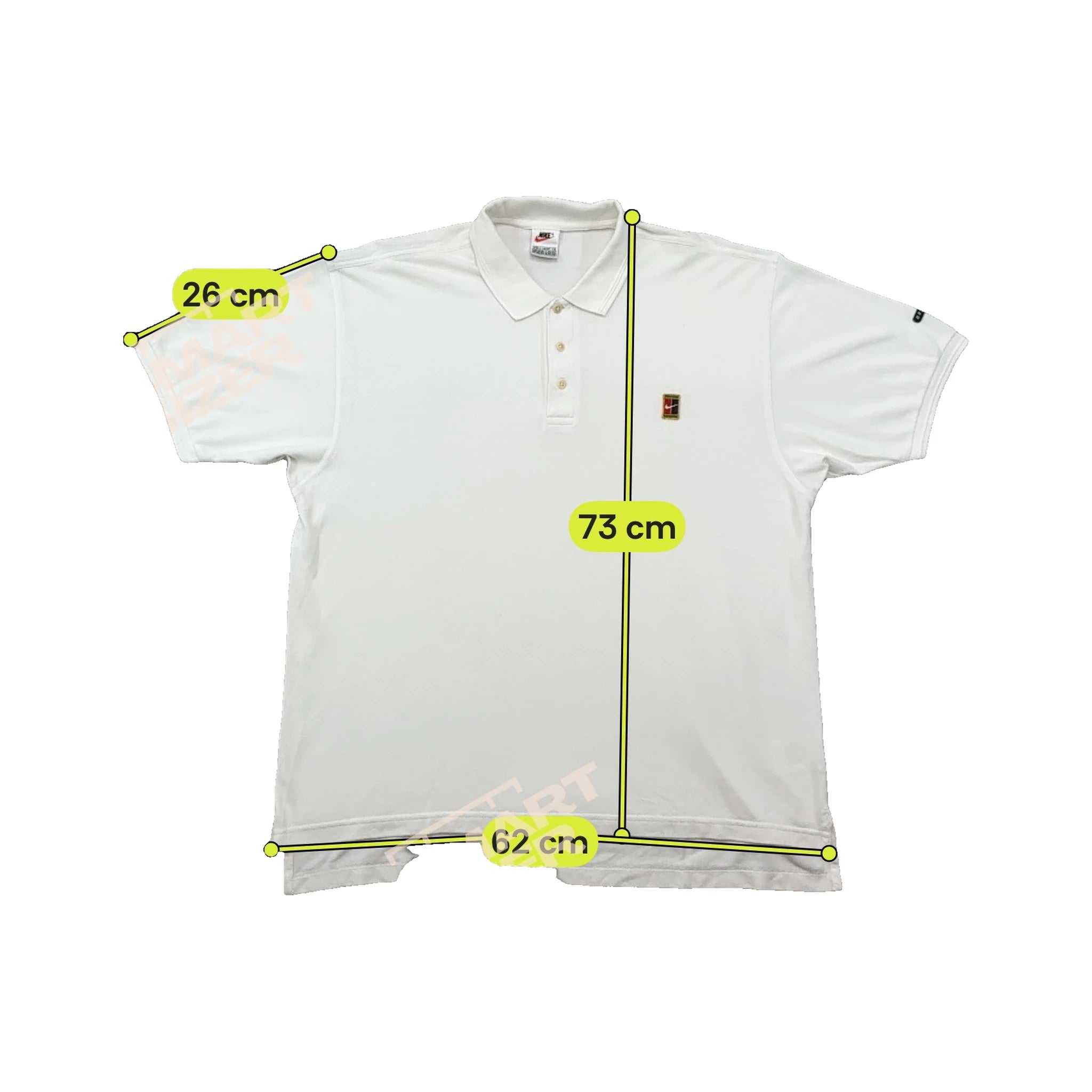Nike White Embroidered Logo Polo Shirt