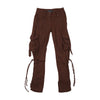 Americo Tavar Brown Lace-Up Cargo Pants