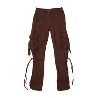 Americo Tavar Brown Lace-Up Cargo Pants