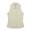Versace Jeans Couture Striped Sleeveless Button-Up Shirt