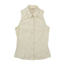 Versace Jeans Couture Striped Sleeveless Button-Up Shirt