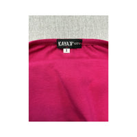 Top de alças Halter KAYAK Rosa-choque com strass