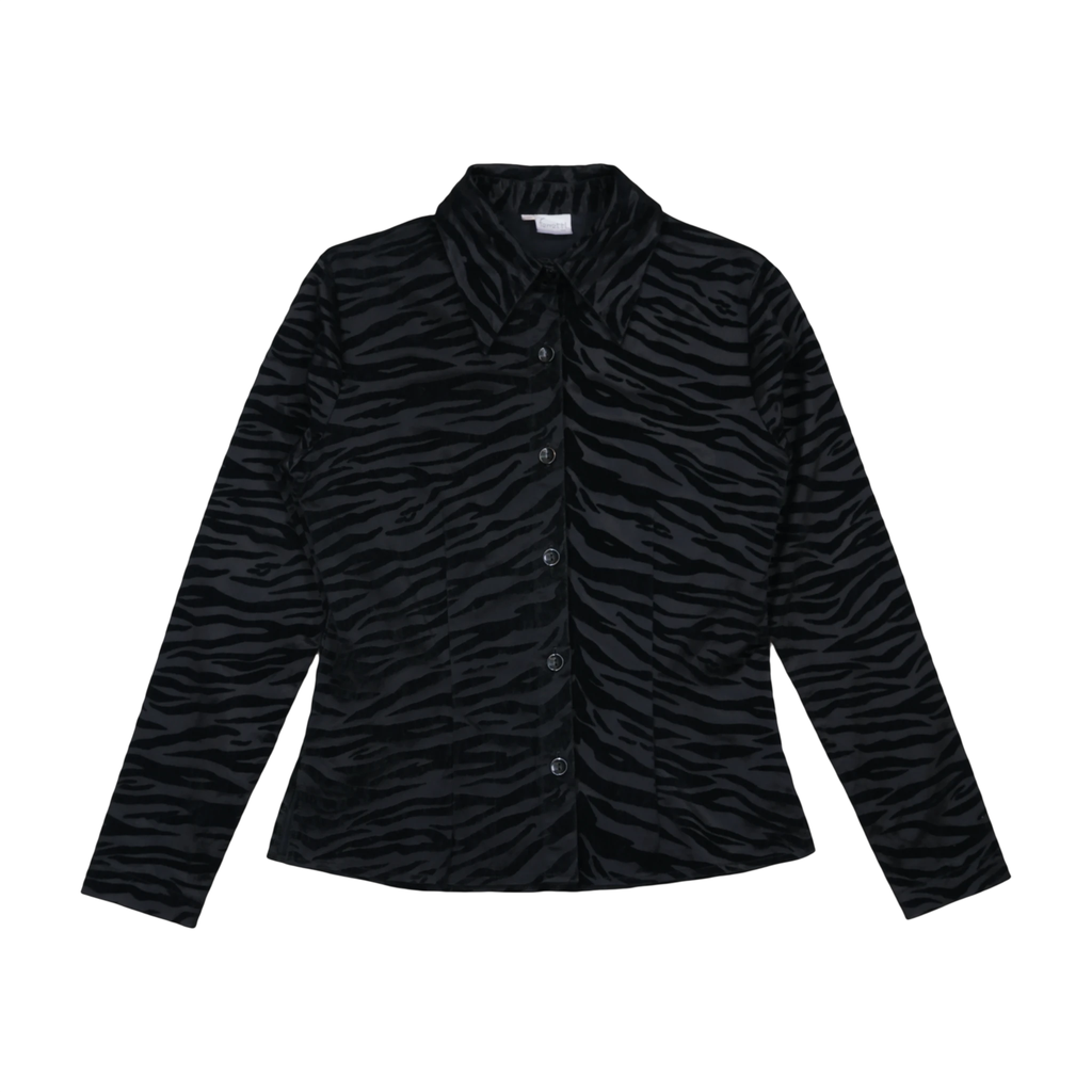 Black Zebra Print Jacket