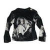 Angelo Marani Cinematic Print Cotton Velvet Jacket
