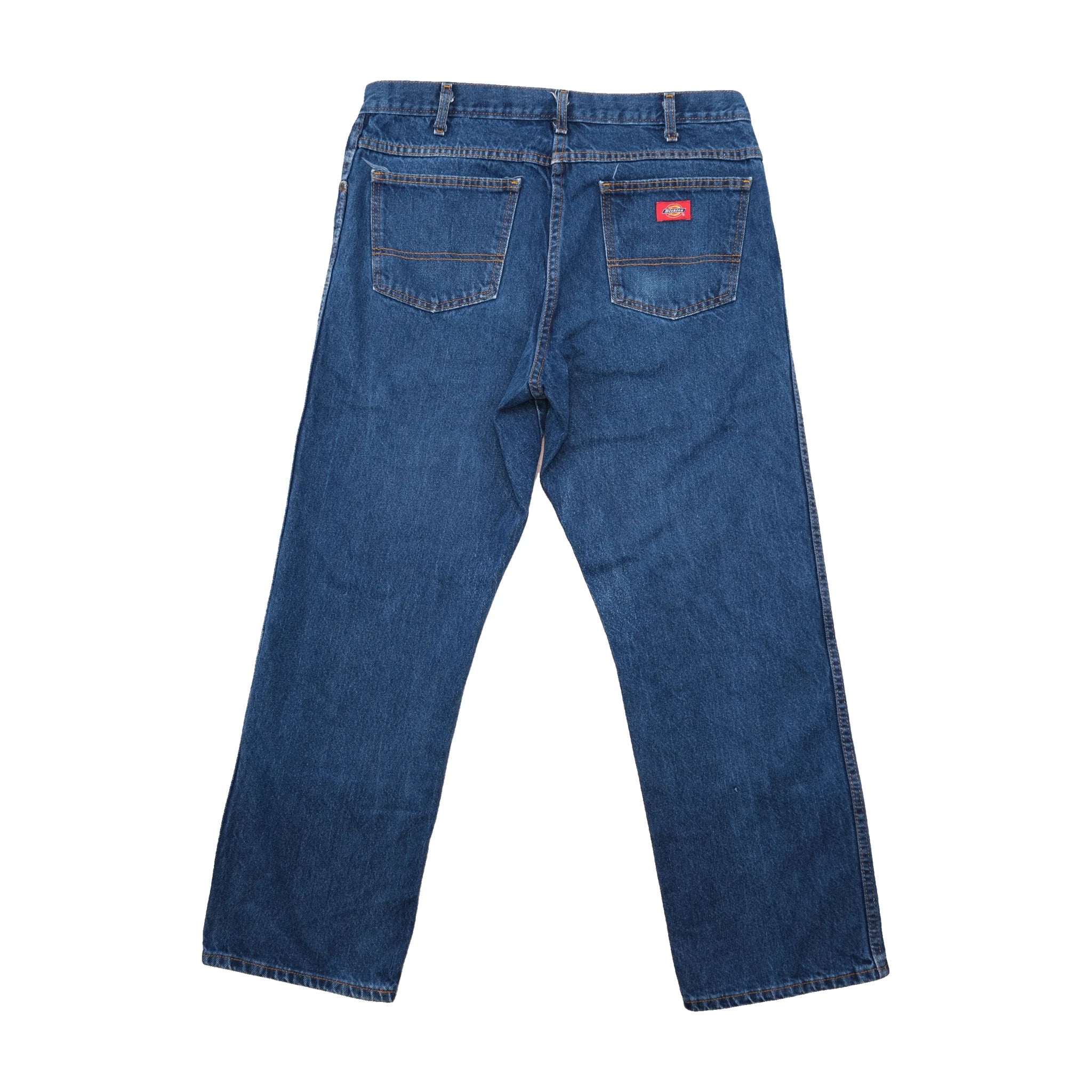 Calças de ganga Dickies em ganga azul de perna direita
