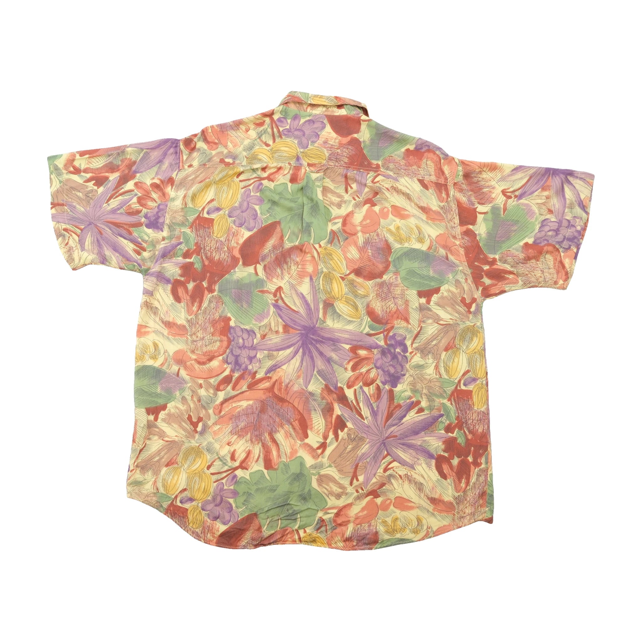 Camisa Angelo Santini de Manga curta com estampado Tropical abstrato
