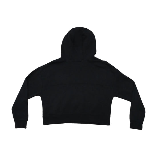 Sweatshirt com capuz cropped Nike em Mistura de algodão com logótipo Metalizado