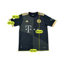 adidas FC Bayern Munchen Lewandowski 9 Black Gold Soccer Jersey T-shirt