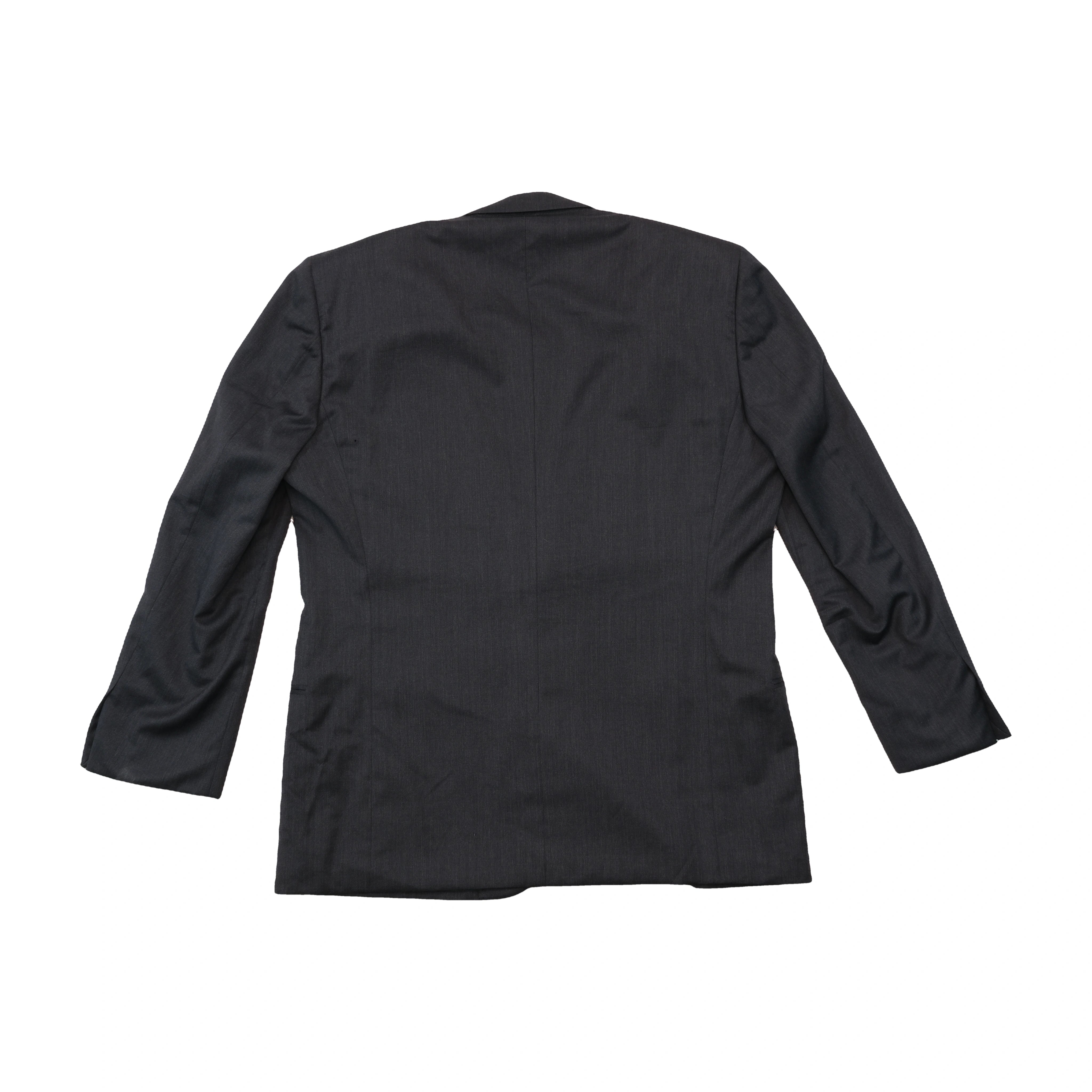 Blazer Dolce & Gabbana cinzento de Dois Botões em Mistura de Lã