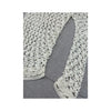 Open Knit Crochet V-Neck Sweater