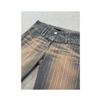 Americo Tavar Striped Flared Jeans