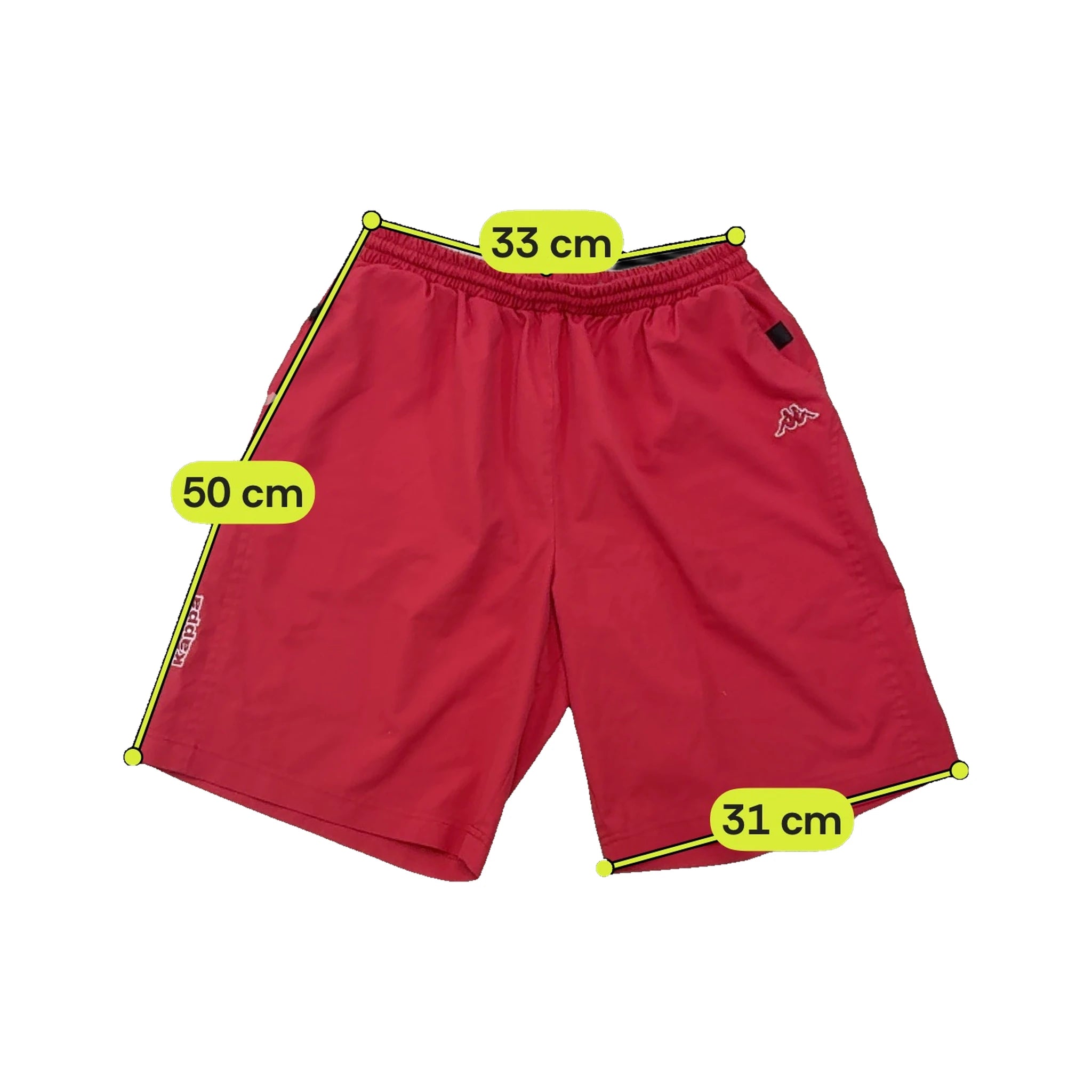 Kappa Embroidered Logo Athletic Shorts