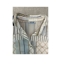 Giselle Patchwork Stripe Button Up Shirt