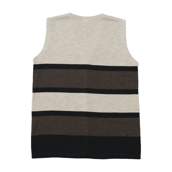 Fashion Vintage Striped Knit Sweater Vest