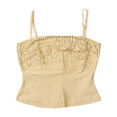 Beige Sequin Cami Top