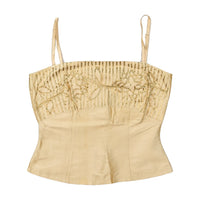 Beige Sequin Cami Top