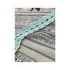 Max-w Floral Stripe Crochet Trim Bell Sleeve Blouse (repriced)