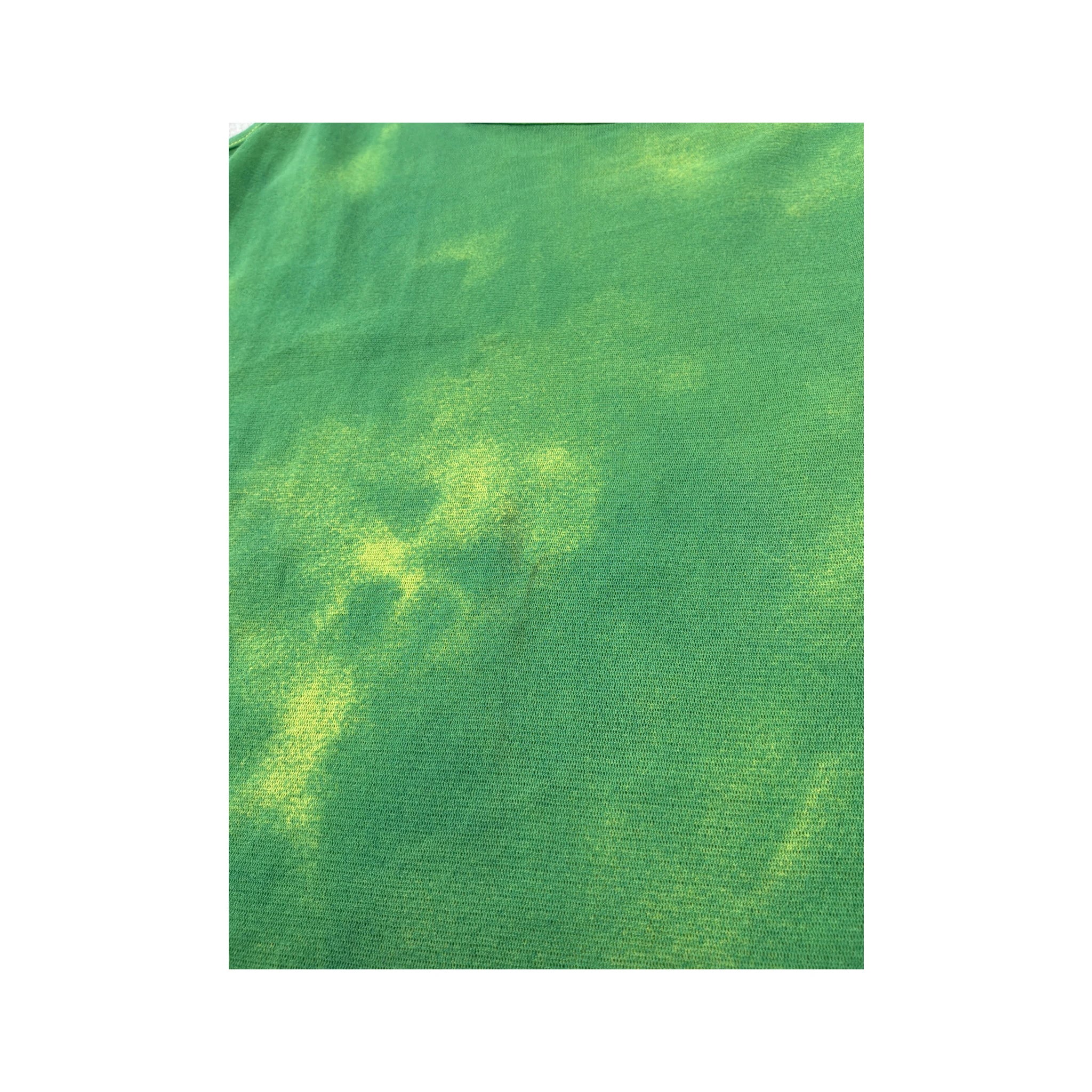 Américo Tavar Tie Dye Lettuce Hem Tank Top