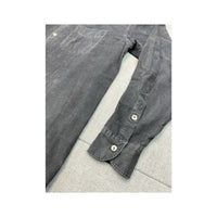 Kolby Gray Cotton Corduroy Button Up Shirt