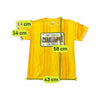 Camisa em algodão com estampado de Matrícula Guatapé Colômbia