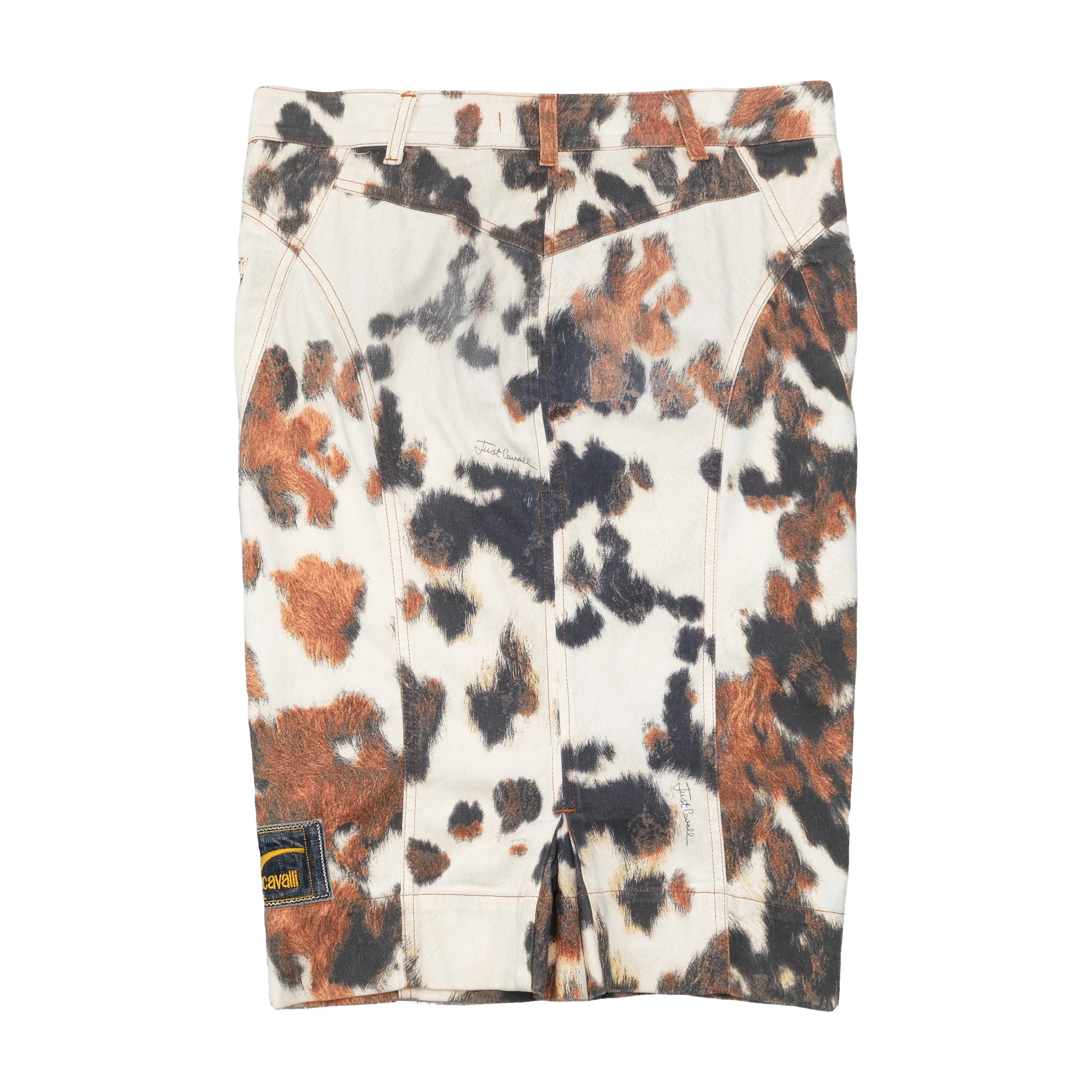 Saia Lápis Just Cavalli com estampado de Vaca