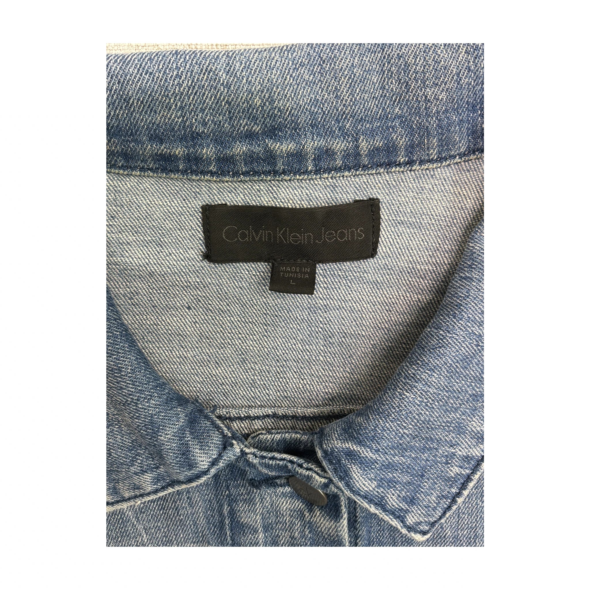 Calvin Klein Jeans Light Wash Denim Trucker Jacket