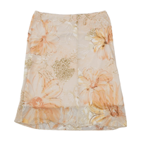 Love Mark U.S.A. Sheer Floral Mesh Skirt