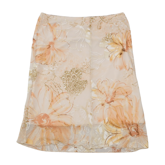 Love Mark U.S.A. Sheer Floral Mesh Skirt