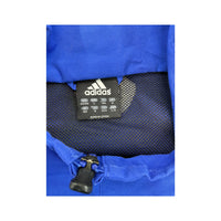 Casaco de fato de treino Adidas azul e preto color block com Três riscas